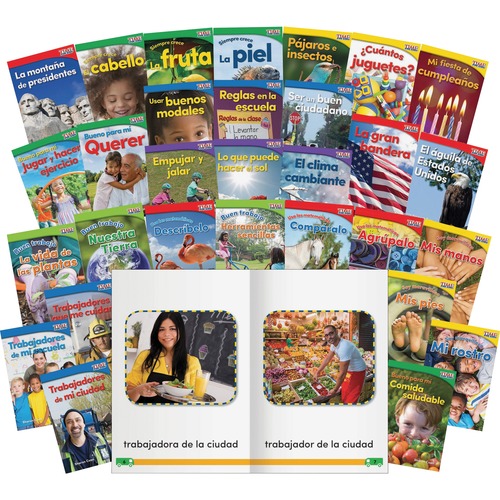 Shell Education Teacher Created Materials  TIME for Kids Set, Spanish, 5-1/4"Wx7-3/4"H, 30/ST, Multi