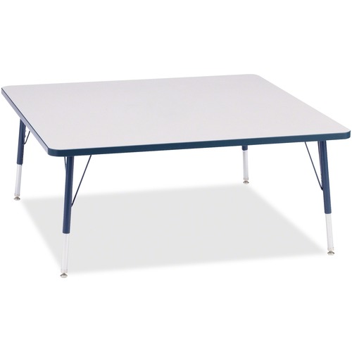 Jonti-Craft, Inc.  Activity Table, Square, 15"-24"x48"x48", Navy