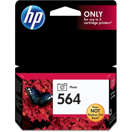 Hewlett-Packard  HP 564 Photo Inkjet Cartridge, 130 4"x6" Page Yield, Black