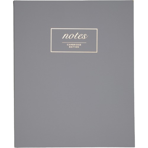 Mead  Fashion Notebook, Bookbound, 80 Sheets, 9"x11", Gray