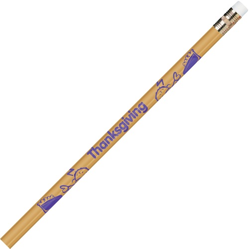 Rose Moon Inc., dba Moon Products  Thanksgiving Themed Pencils, No. 2, 12/DZ, Tan