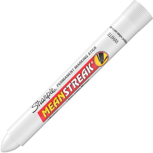 MEAN STREAKMARKING STICK, BROAD CHISEL TIP, WHITE