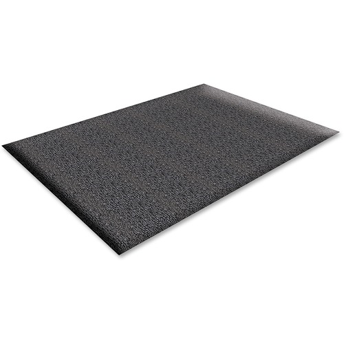 Genuine Joe  Floor Mat, Anti-Fatigue, Thick Vinyl, 3'x5', Black