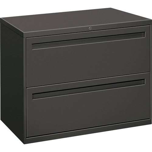 700 SERIES TWO-DRAWER LATERAL FILE, 36W X 18D X 28H, CHARCOAL