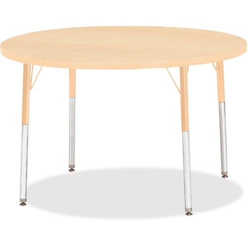 Jonti-Craft, Inc.  Activity Table, Round, 24"-31"x42", Maple