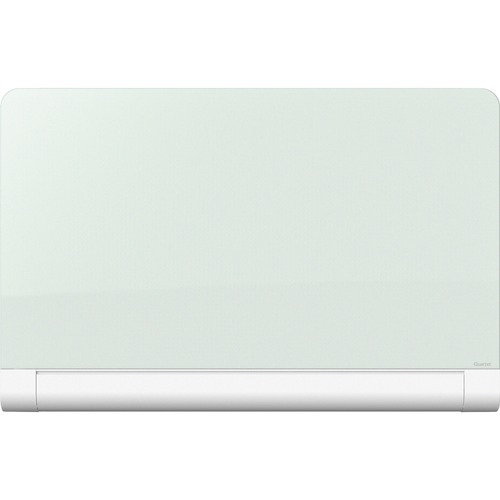 Horizon Magnetic Glass Marker Board With Hidden Tray, 85 X 48, White