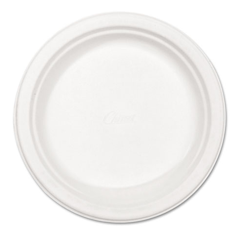 Paper Dinnerware, Plate, 8 3/4" Dia, White, 500/carton