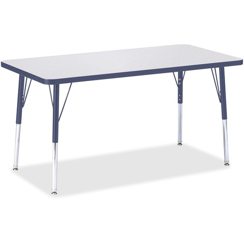 Jonti-Craft, Inc.  Activity Table, Rectangle, 24"-31"x24"x48", Navy