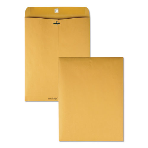 PARK RIDGE KRAFT CLASP ENVELOPE, #97, SQUAR FLAP, CLASP/GUMMED CLOSURE, 10 X 13, BROWN KRAFT, 100/BOX