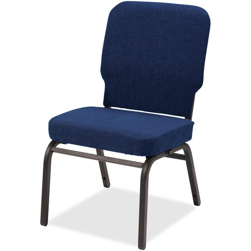Lorell  Oversize Stack Chair, 500lb Cap, 21"x25"x35-1/2", Navy F