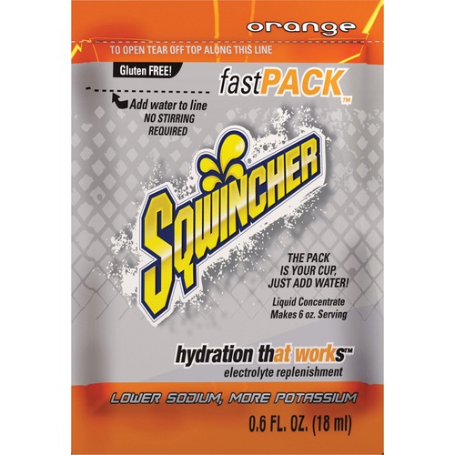 Fast Pack Drink Package, Orange, .6oz Packet, 200/carton