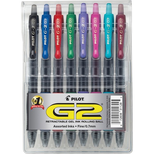 PEN,GEL,G2,FINE,8PK POUCH