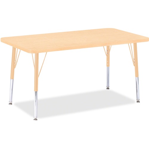 Jonti-Craft, Inc.  Activity Table, Rectangle, 15"-24"x24"x36", Maple