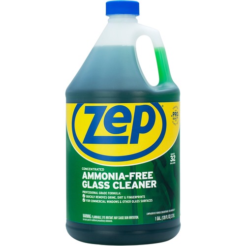 Zep Commercial  Glass Cleaner, Concentrate, Ammonia-Free, 1 Gallon, GN