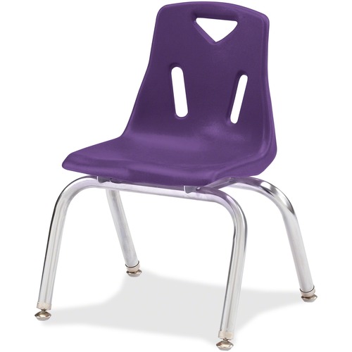 Jonti-Craft, Inc.  Stacking Chairs,w/Chrome Legs,18" Seat,31.5"x19.5"x23.5",PE