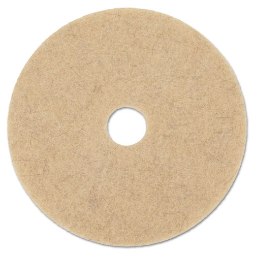 NATURAL HOG HAIR BURNISHING FLOOR PADS, 17" DIAMETER, 5/CARTON