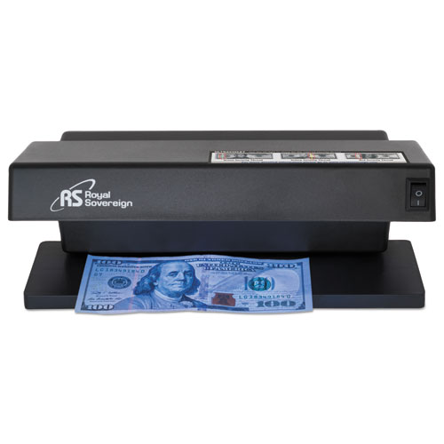ULTRAVIOLET COUNTERFEIT DETECTOR, U.S. CURRENCY, 10.6" X 4.7" X 4.7", BLACK