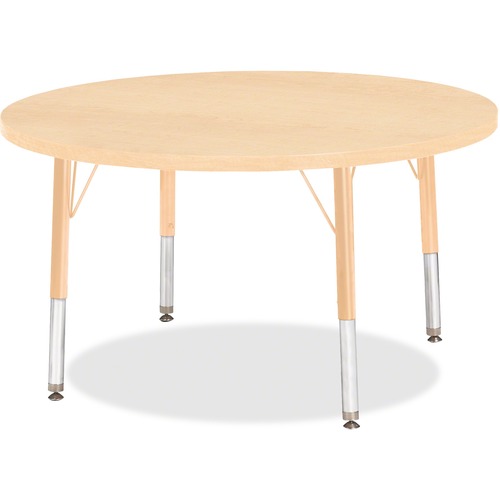 Jonti-Craft, Inc.  Activity Table, Round, 11"-15"x36", Maple