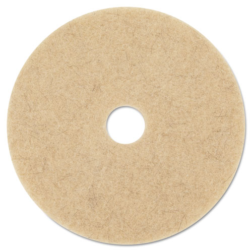 Ultra High-Speed Natural Blend Floor Burnishing Pads 3500, 27" Dia., Tan, 5/ct