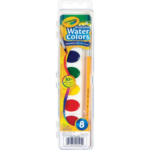 PAINT,WATERCOLORS,WSH,8CT