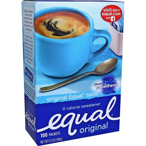 Merisant Co  Sugar Substitute, Equal, 1.0 g Packets, 100/BX, Blue