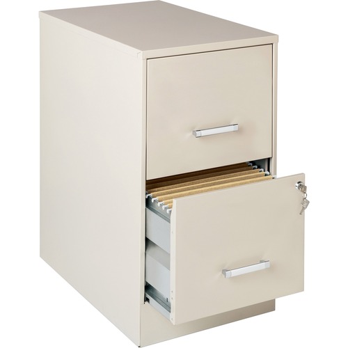 Lorell  File Cabinet,F/F,2-Drawer,Steel,14-1/4"x22"x26-11/16,SE