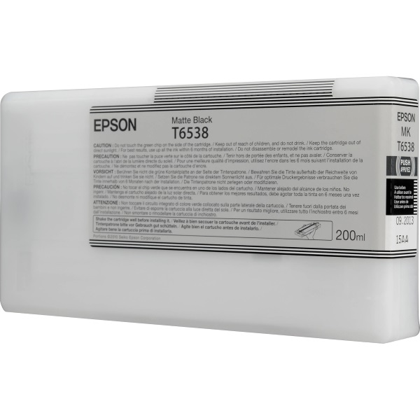 Epson T653800 Matte Black OEM UltraChrome HDR Ink Cartridge