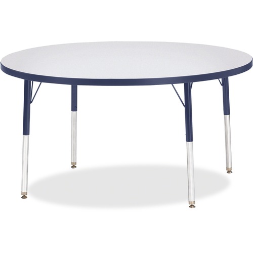 Jonti-Craft, Inc.  Activity Table, Round, 24"-31"x48", Navy