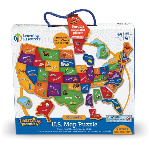PUZZLE,MAP,USA,MAGNETIC