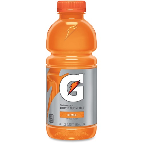 Quaker Foods  Gatorade, Mainline Orange, 20oz, 24/CT, Orange