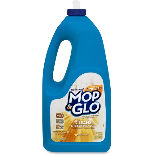 Reckitt Benckiser  Pro Mop & Glo Floor Cleaner, 64oz, Lemon Scent, Tan