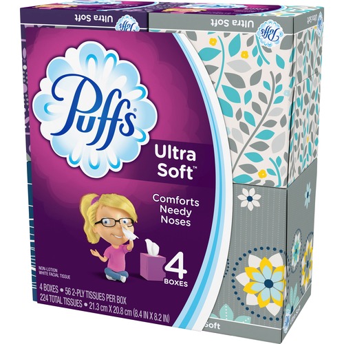 TISSUES,SOFT,CUBE,4PK