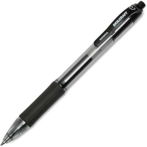 PEN,GEL,RETRACTABLE,MED,BK