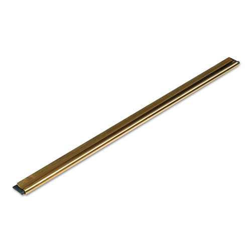 GOLDEN CLIP BRASS CHANNEL WITH BLACK RUBBER BLADE AND CLIP, 18 INCHES, STRAIGHT