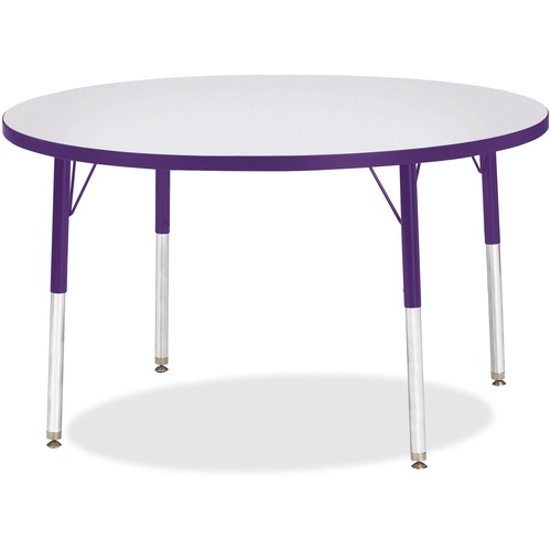 Jonti-Craft, Inc.  Round Activity Table, 42"x15-24", Gray/Purple