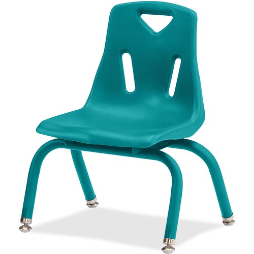 Jonti-Craft, Inc.  Plastic Stacking Chairs, 10" H, Teal