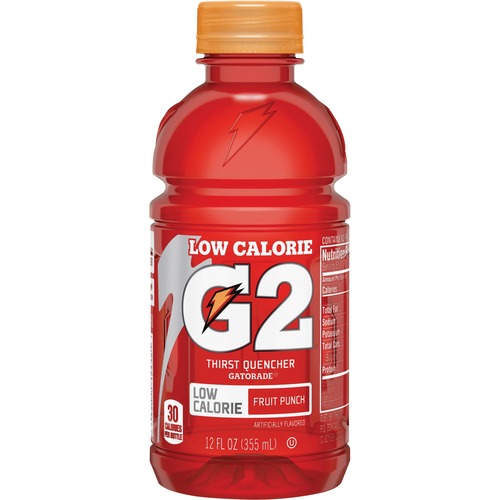 Quaker Foods  Sports Drink, G2, Low-calorie, Fruit Punch, 12oz, 24/CT, RD