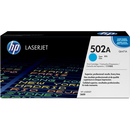 Hewlett-Packard  Laser Print Cartridge, For HP 3600, 4000 Page Yield, Cyan