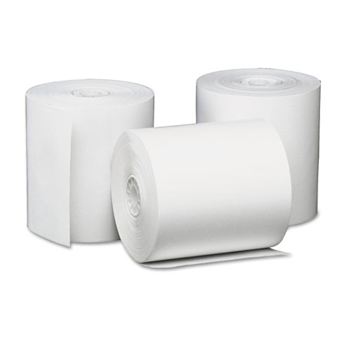 DIRECT THERMAL PRINTING PAPER ROLLS, 3.13" X 230 FT, WHITE, 50/CARTON