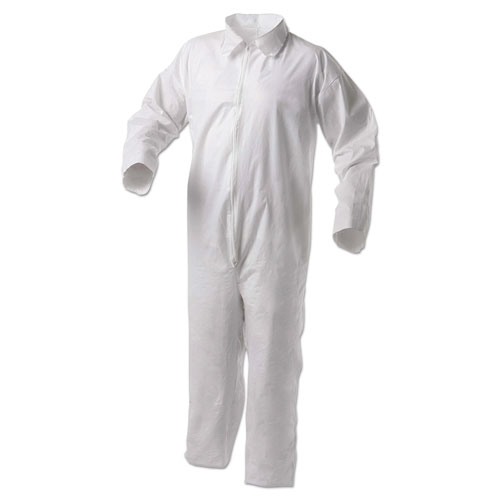 A35 Liquid And Particle Protection Coveralls, White, 4x-Large, 25/carton