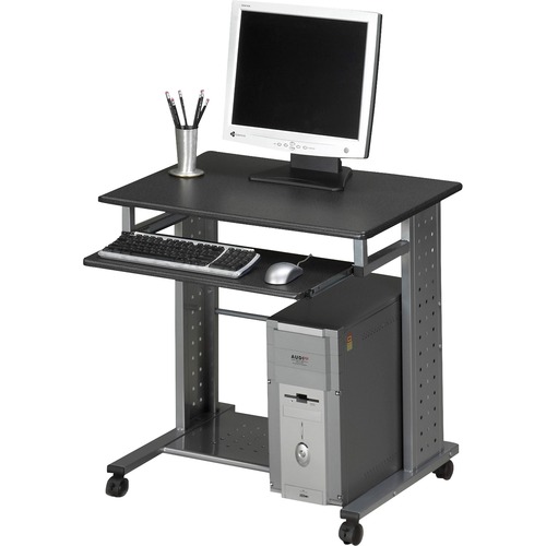 EMPIRE MOBILE PC CART, 29.75" X 23.5" X 29.75", ANTHRACITE/SILVER