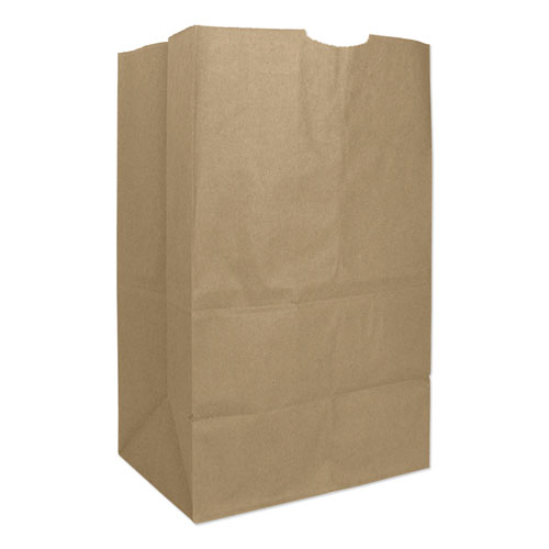 GROCERY PAPER BAGS, 57 LBS CAPACITY, #20 SQUAT, 8.25"W X 5.94"D X 13.38"H, KRAFT, 500 BAGS