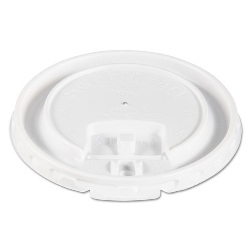 LIFT BACK AND LOCK TAB CUP LIDS FOR FOAM CUPS, FITS 10 OZ TROPHY CUPS, WHITE, 2000/CARTON