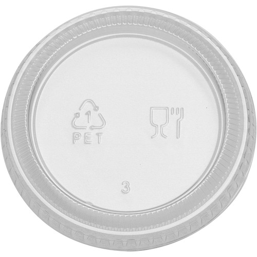 Dixie Foods  Portion Cup Lid, 2-14/25"Wx2-14/15"Lx3/10"H, 2400/CT, Clear