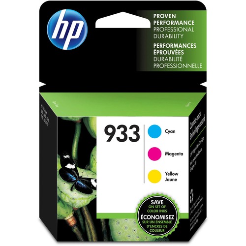 Hewlett-Packard  HP933 Ink Cartridge, 330 Page Yield, CYN/MA/YW, 3/PK