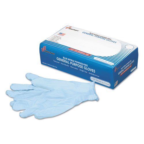 8415014920180, SKILCRAFT NITRILE GENERAL PURPOSE GLOVES, BLUE, X-LARGE, 9.5", 100/BOX