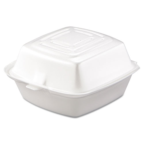 Carryout Food Container, Foam, 1-Comp, 5 1/2 X 5 3/8 X 2 7/8, White, 500/carton