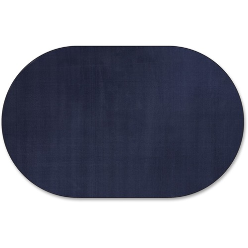 Flagship Carpets, Inc.  Solids Traditional Rub, Oval, 7'6x12', Oval, Navy