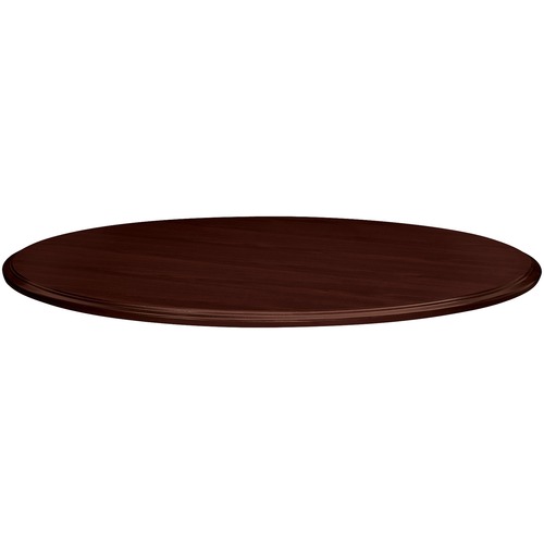 The HON Company  Round Conference Table Top, 42"Dia.x1-1/8", Mahogany