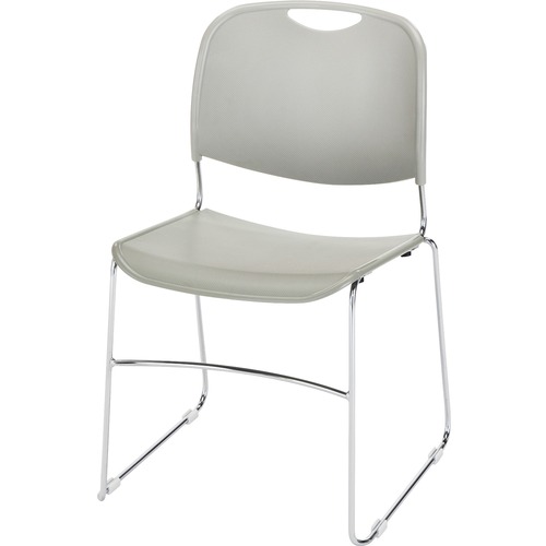 CHAIR, STACK, WIRE FR, GRAY